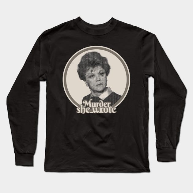 she wrote retro Long Sleeve T-Shirt by Thermul Bidean